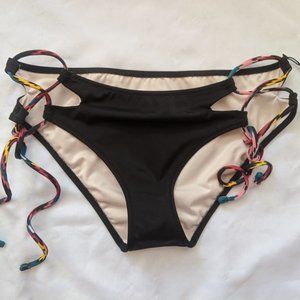 NWT Shade & Shore Black Bikini Bottom - Small